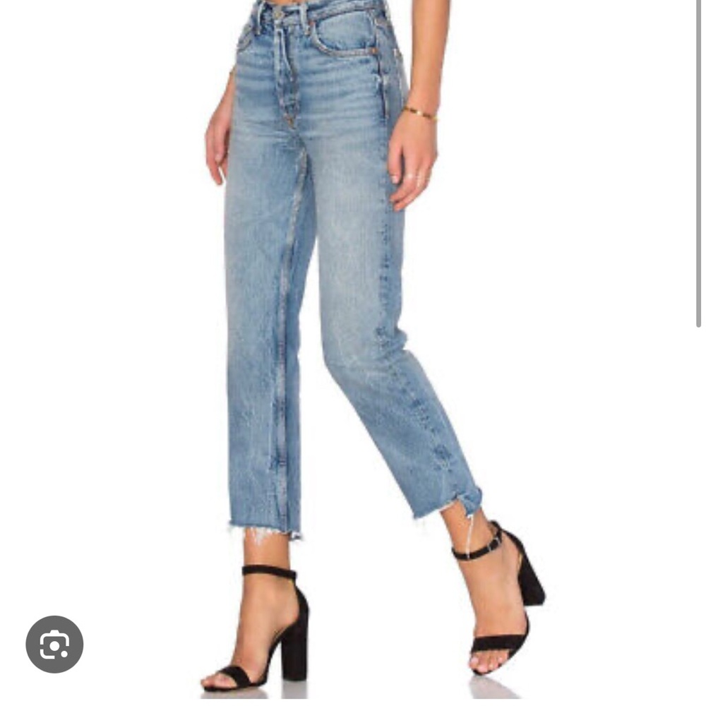 GRLFRND Denim Helena high-Rise Straight Jean in My Sharona